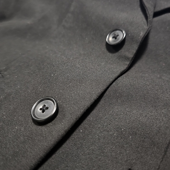 Cat & Jack Kid's Black Blazer with Blue Lining, 2 front button Size 7 - Picture 7 of 12